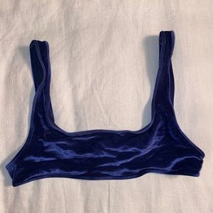 Triangl velvet bathing suit top